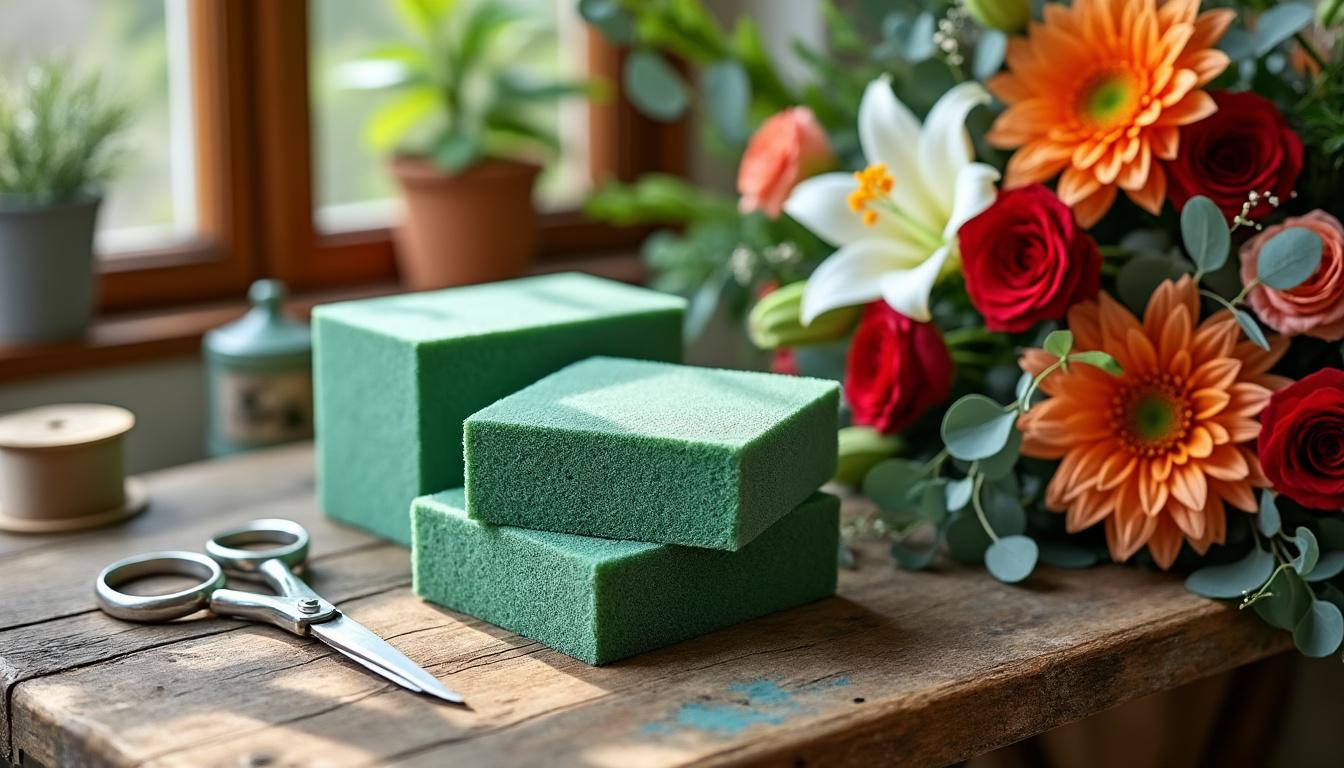 découvrez tout ce qu'il faut savoir sur la mousse florale, un élément incontournable pour réussir vos compositions florales élégantes et durables.